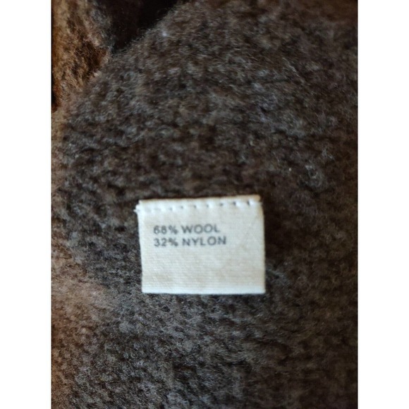 Laurie Ann Brazeau LAB Open Cardigan Sweater Size Medium Brown Roll Tab Sleeves - Picture 4 of 7